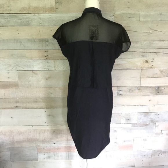 Silence + Noise UO Mia Silky Shirt Dress XS NEW - Picture 4 of 8